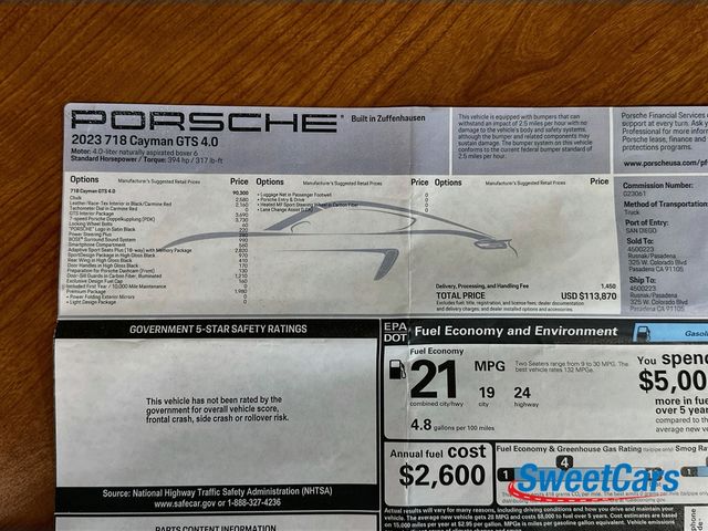 2023 Porsche 718 Cayman