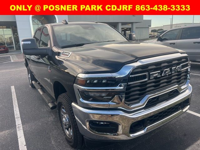 Diamond Black Crystal Pearlcoat 2025 RAM 2500 Tradesman Crew Cab 4WD Pickup Truck Four-Wheel Drive 8-Speed Automatic
