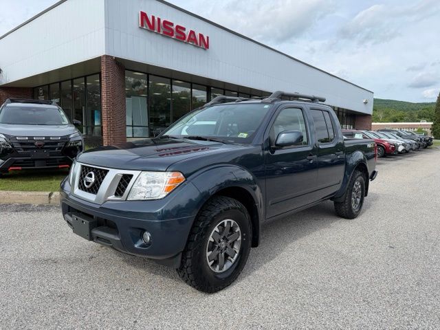 Arctic Blue Metallic 2021 Nissan Frontier Pickup Truck Four-Wheel Drive 9-Speed Automatic