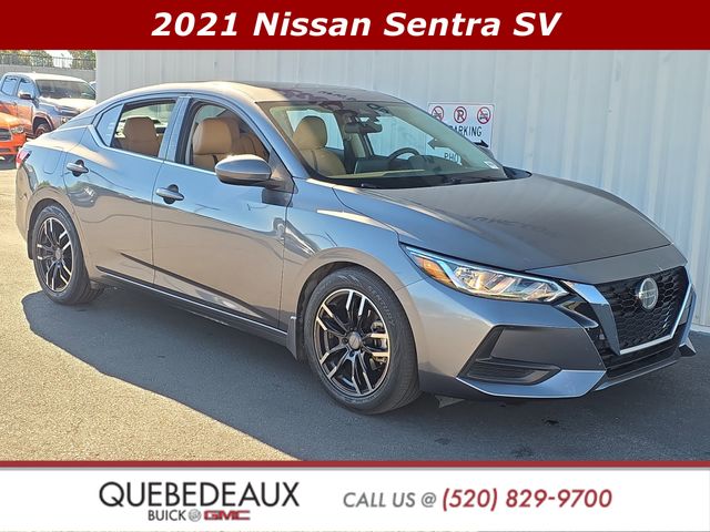 Gray (Gun Metallic) 2021 Nissan Sentra SV FWD Sedan Front-Wheel Drive Continuously Variable Transmission