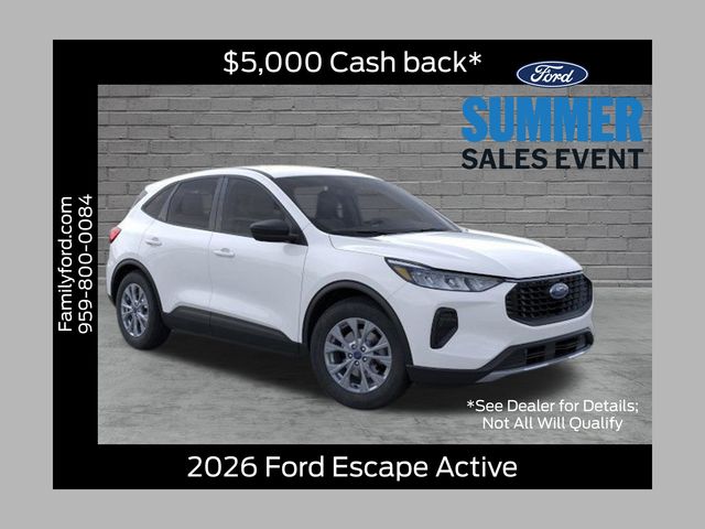 Oxford White 2026 Ford Escape SUV / Crossover All-Wheel Drive 8-Speed Automatic
