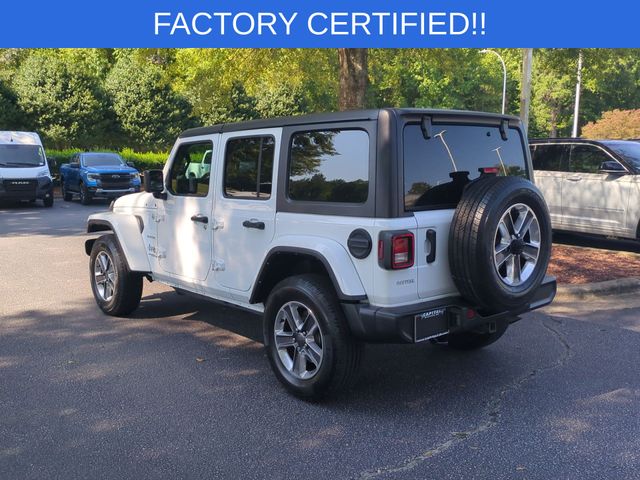 Used 2021 White Jeep Unlimited Sahara image 3