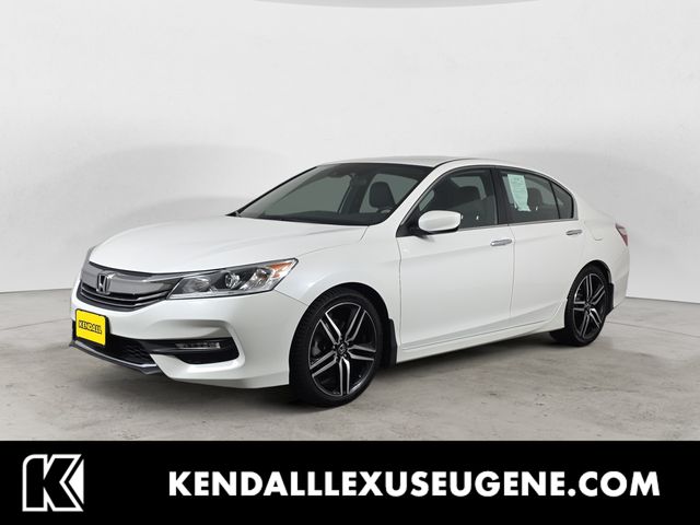 White 2017 Honda Accord Sedan Front-Wheel Drive Continuously Variable Transmission
