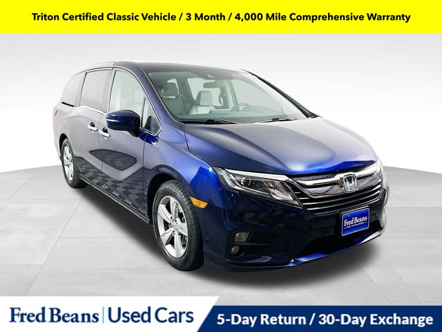 Blue 2019 Honda Odyssey Minivan Front-Wheel Drive 9-Speed Automatic