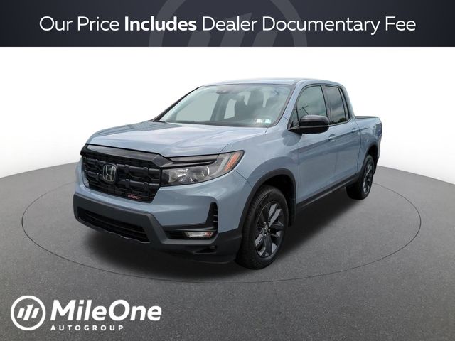 Sonic Gray Pearl 2024 Honda Ridgeline Pickup Truck All-Wheel Drive 9-Speed Automatic