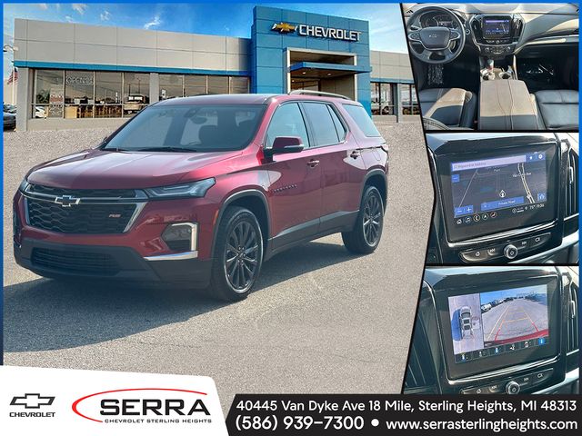 Radiant Red 2023 Chevrolet Traverse SUV / Crossover Four-Wheel Drive 9-Speed Automatic