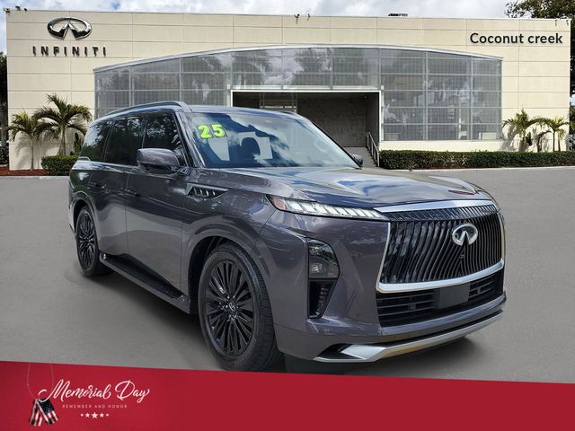 Anthracite Gray 2025 INFINITI QX80 Luxe RWD SUV / Crossover Rear-Wheel Drive 9-Speed Automatic