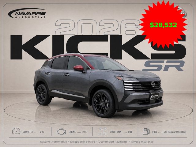 Gray (Gun Metallic) 2026 Nissan Kicks SUV / Crossover Front-Wheel Drive Continuously Variable Transmission