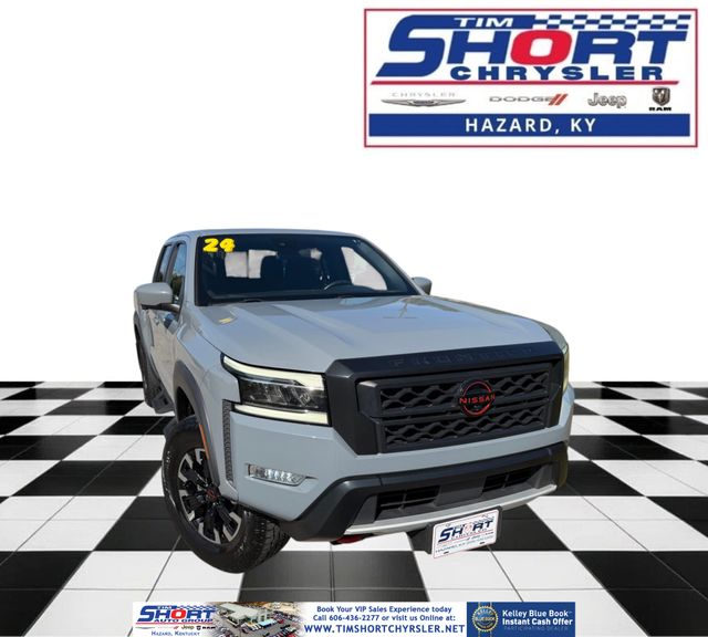 Boulder Gray Pearl 2024 Nissan Frontier Pickup Truck Four-Wheel Drive 9-Speed Automatic Overdrive