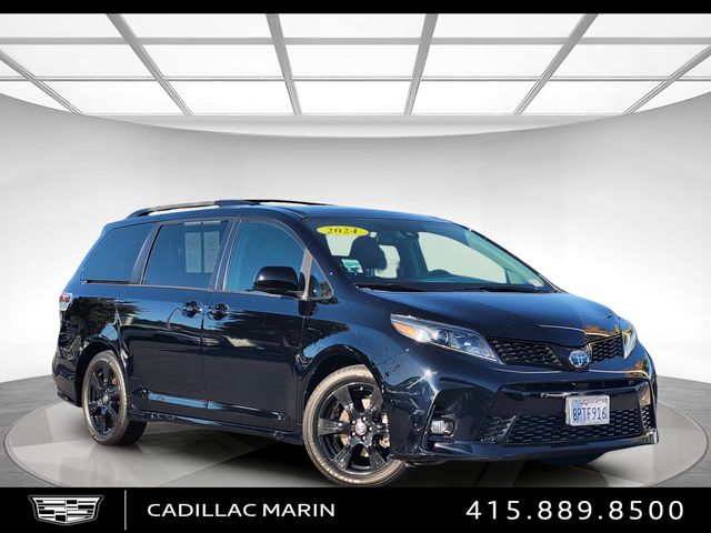 Midnight Black Metallic 2020 Toyota Sienna Minivan Front-Wheel Drive 8-Speed Automatic