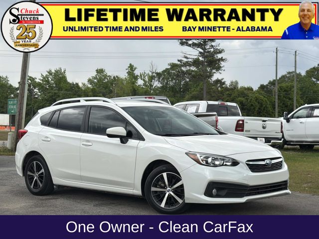 Crystal White Pearl 2021 Subaru Impreza Premium Wagon AWD Wagon All-Wheel Drive Continuously Variable Transmission