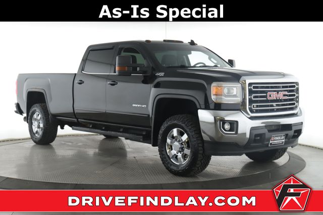 Black 2016 GMC Sierra 2500HD SLE Crew Cab SB 4WD Pickup Truck Four-Wheel Drive 6-Speed Automatic