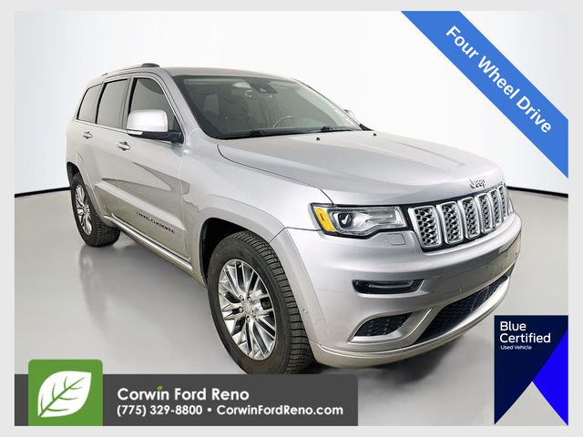 Billet Silver Metallic Clearcoat 2018 Jeep Grand Cherokee SUV / Crossover Four-Wheel Drive 8-Speed Automatic