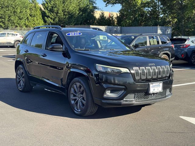 Diamond Black Crystal Pearlcoat 2021 Jeep Cherokee SUV / Crossover Four-Wheel Drive 9-Speed Automatic