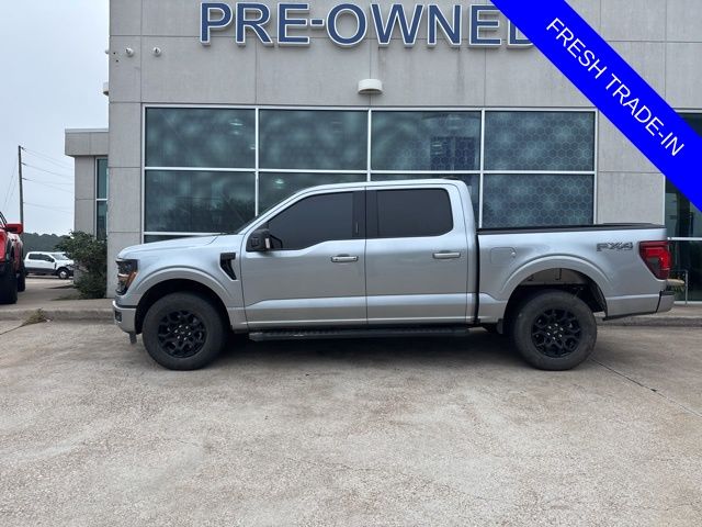 Silver Metallic 2024 Ford F-150 XLT SuperCrew 4WD Pickup Truck Four-Wheel Drive Automatic