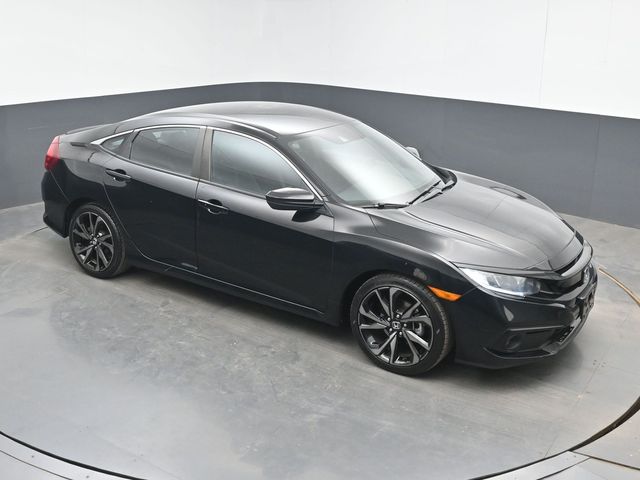 Crystal Black Pearl 2019 Honda Civic Sedan Front-Wheel Drive Continuously Variable Transmission
