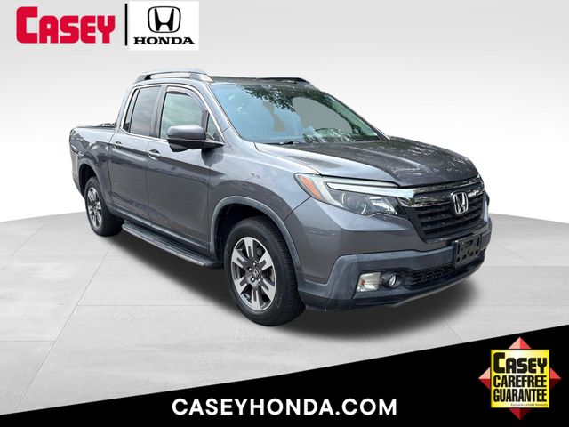 Gray (Modern Steel Metallic) 2017 Honda Ridgeline Pickup Truck All-Wheel Drive 6-Speed Automatic
