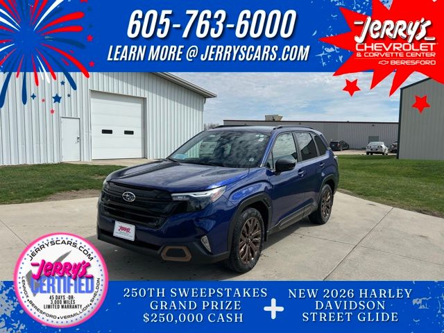 Sapphire Blue Pearl 2025 Subaru Forester Sport Crossover AWD SUV / Crossover All-Wheel Drive Continuously Variable Transmission