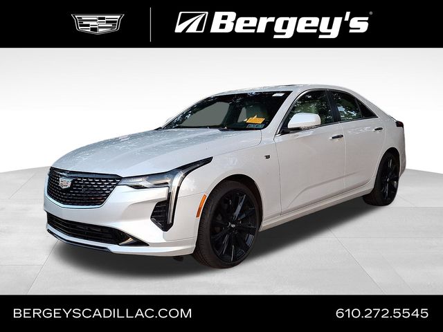 Crystal White Tricoat 2024 Cadillac CT4 Sedan All-Wheel Drive 8-Speed Automatic
