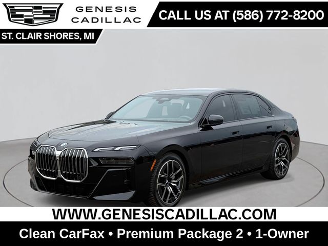 Black Sapphire Metallic 2024 BMW 7 Series Sedan All-Wheel Drive 8-Speed Automatic
