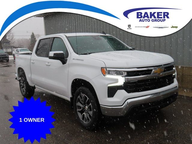 Summit White 2024 Chevrolet Silverado 1500 LT Crew Cab 4WD Pickup Truck Four-Wheel Drive 8-Speed Automatic
