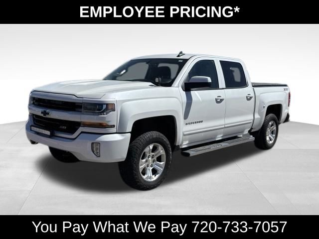 White (Iridescent Pearl Tricoat) 2016 Chevrolet Silverado 1500 LT Crew Cab 4WD Pickup Truck Four-Wheel Drive 6-Speed Automatic Overdrive