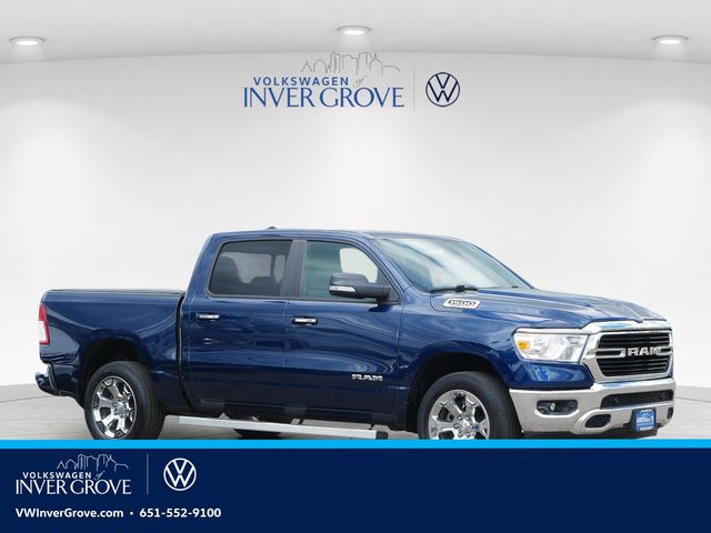 Patriot Blue Pearlcoat 2019 RAM 1500 Pickup Truck Four-Wheel Drive 8-Speed Automatic
