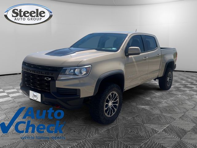 Sand Dune Metallic 2022 Chevrolet Colorado Pickup Truck Four-Wheel Drive 8-Speed Automatic