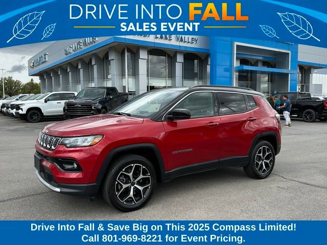 Red Hot Pearlcoat 2025 Jeep Compass SUV / Crossover Four-Wheel Drive 8-Speed Automatic