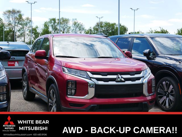 Red 2021 Mitsubishi Outlander Sport ES AWC SUV / Crossover All-Wheel Drive Continuously Variable Transmission