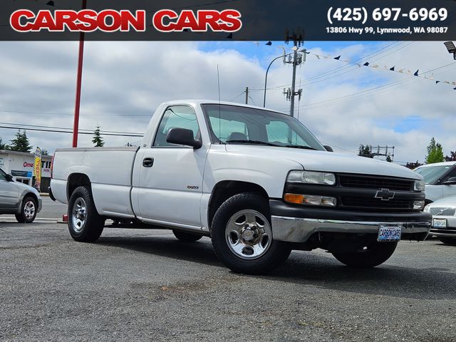 2000 White Chevrolet Silverado 1500 for Sale In Lynnwood WA - Everett WA - Seattle WA at Carson Cars Stock 36438 VIN 1GCEC14V0YE370128