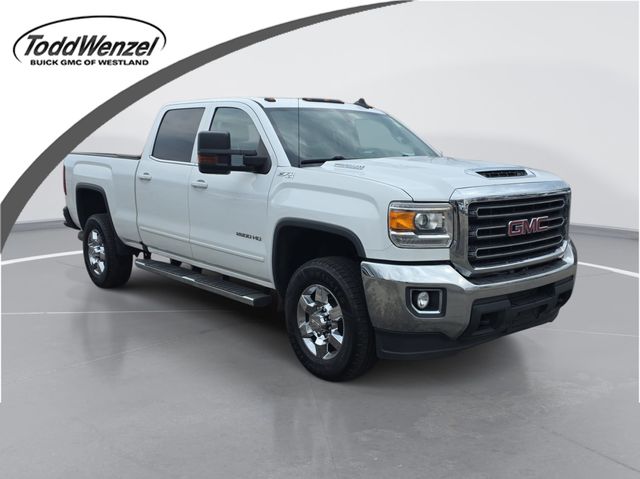 Summit White 2019 GMC Sierra 2500HD SLE Crew Cab 4WD Pickup Truck Four-Wheel Drive 6-Speed Automatic