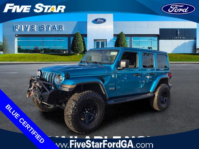 Certified Used 2020 Beige Jeep Unlimited Sahara image 3