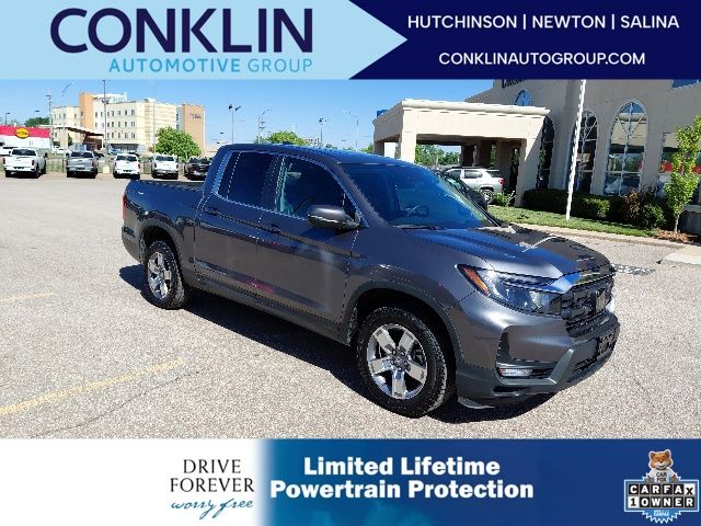 Gray 2025 Honda Ridgeline Pickup Truck All-Wheel Drive 9-Speed Automatic