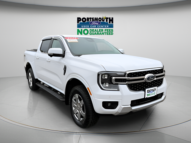 White 2025 Ford Ranger Pickup Truck Four-Wheel Drive Automatic
