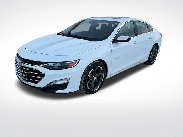 Summit White 2023 Chevrolet Malibu LT with 1LT FWD Sedan Front-Wheel Drive Continuously Variable Transmission