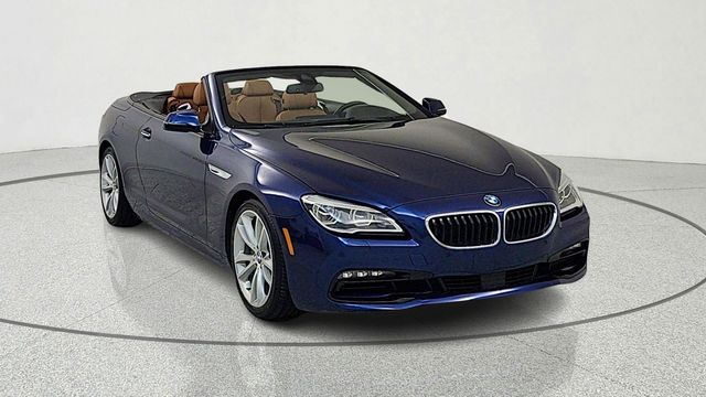 Blue Metallic 2018 BMW 6 Series 640i Convertible RWD Convertible Rear-Wheel Drive 8-Speed Automatic