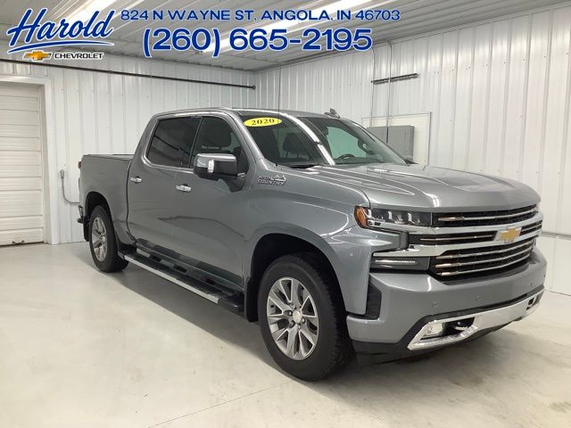 Gray (Satin Steel Metallic) 2020 Chevrolet Silverado 1500 Pickup Truck Four-Wheel Drive Automatic