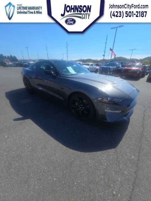 Gray 2021 Ford Mustang GT Premium Coupe RWD Coupe Rear-Wheel Drive Automatic