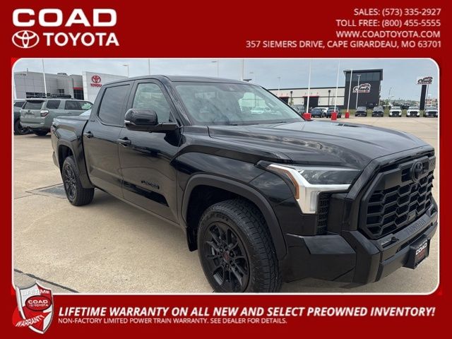 Midnight Black Metallic 2024 Toyota Tundra Limited CrewMax Cab 4WD Pickup Truck Four-Wheel Drive Automatic