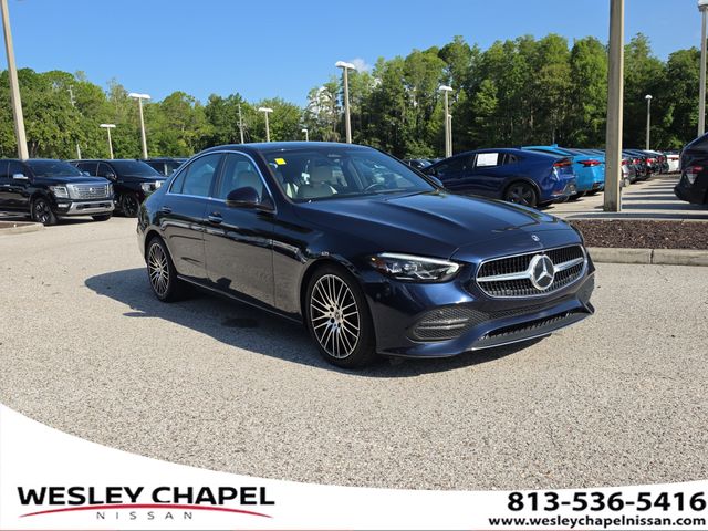 Lunar Blue Metallic 2023 Mercedes-Benz C-Class Sedan All-Wheel Drive 9-Speed Automatic