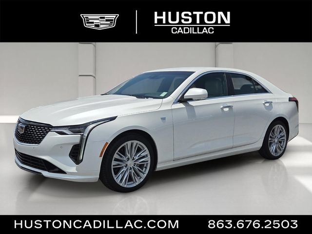 Crystal White Tricoat 2025 Cadillac CT4 Sedan Rear-Wheel Drive 8-Speed Automatic