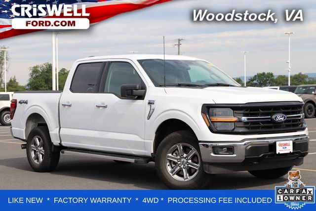 Oxford White 2025 Ford F-150 XLT SuperCrew 4WD Pickup Truck Four-Wheel Drive Automatic