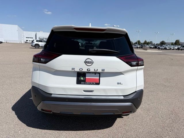 2023 Nissan Rogue SL White at Brown Honda
