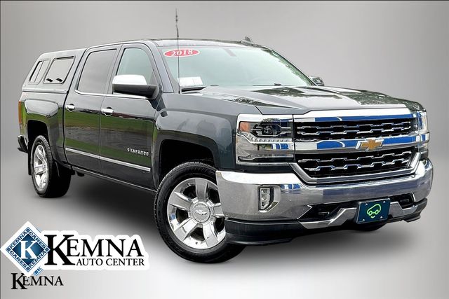 Gray (Graphite Metallic) 2018 Chevrolet Silverado 1500 Pickup Truck Four-Wheel Drive 6-Speed Automatic Overdrive