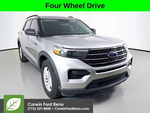Silver Metallic 2021 Ford Explorer SUV / Crossover All-Wheel Drive Automatic