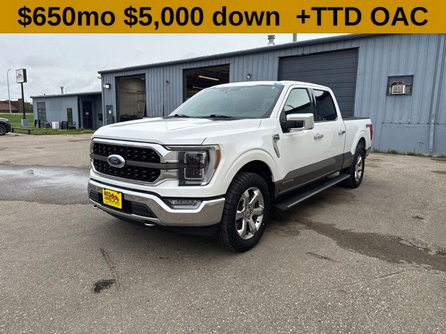 Star White Metallic Tri-Coat 2022 Ford F-150 Pickup Truck Four-Wheel Drive Automatic