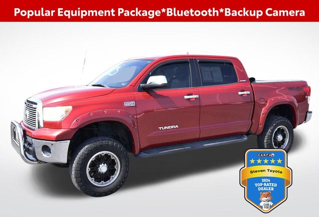 Radiant Red 2013 Toyota Tundra Platinum CrewMax 5.7L 4WD Pickup Truck Four-Wheel Drive 6-Speed Automatic Overdrive