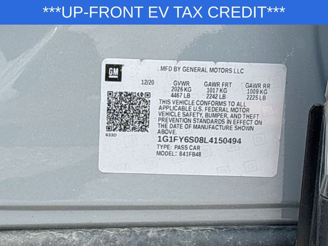 Used 2020 Chevrolet Bolt EV For Sale in Livonia, MI