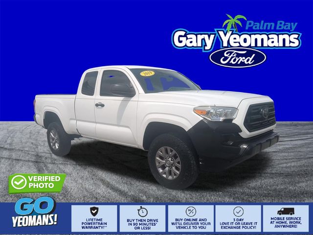 Super White 2019 Toyota Tacoma Pickup Truck 4X2 6-Speed Automatic